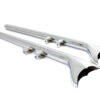 WYATT GATLING Chrome Fishtail Mufflers - 30-0389