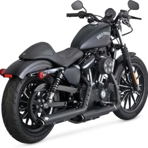 VANCE & HINES Black 3 in. Twin Slash Slip-On Mufflers - 46861