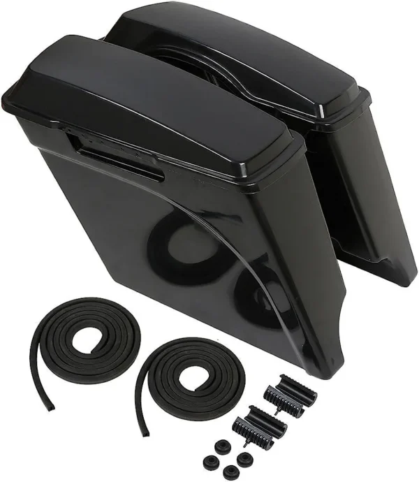 Dual Cut Stretched Saddlebags 4 in. Extended