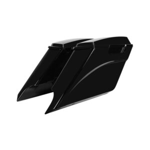 HOGWORKZ Vivid Black Drop-Out Stretched Saddlebags