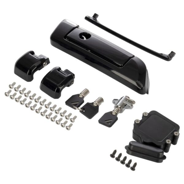 Black Tour Pack Hinges & Latch Kit