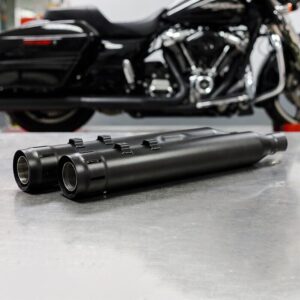 FIREBRAND Black 4 in. Loose Cannons Slip-On Mufflers - 10-1002OLD