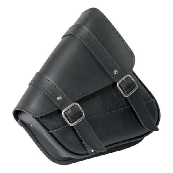 WILLIE & MAX Black Dual Shock Swingarm Saddlebag