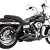 FREEDOM PERFORMANCE Black Sharp Curve Radius Exhaust System - HD00219